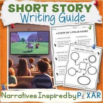 Preview of How to Write a Short Story Lesson - Narrative Writing Pixar Inspired Template