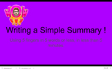 How to Write a Simple Summary