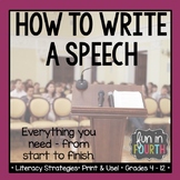 Speech Writing Unit Guide: Topics, Examples, Planning, Ass
