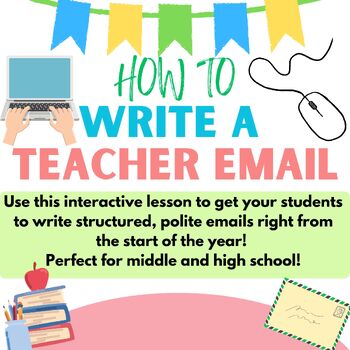 Preview of How to Write a Teacher Email: Lesson and Practice