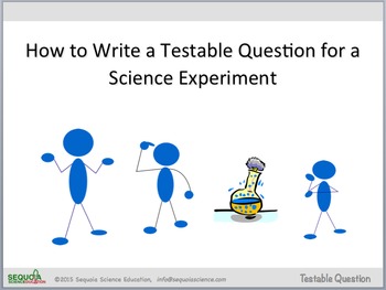 Preview of How to Write a Testable Question (Scientific Method)