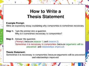 supporting ideas for a thesis statement