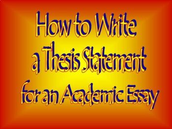 thesis statement ppt grade 12