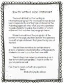 How to Write a Topic Statement!