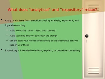 how to write analytical writing