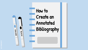 Preview of How to Write an Annotated Bibliography (both APA and MLA)