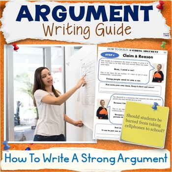 Preview of How to Write an Argument Guide - Argumentative Writing Graphic Organizer Lesson