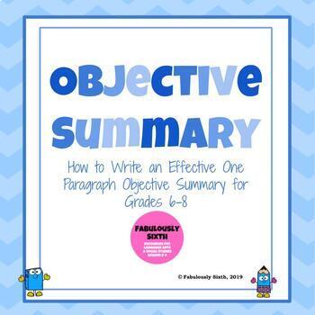 Preview of How to Write an Effective Objective Summary