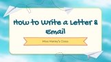 How to Write an Email & Letter Slides Notes