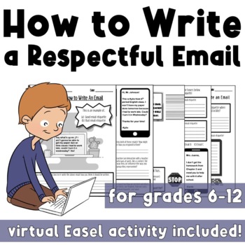 Preview of How to Write an Email Worksheet Packet