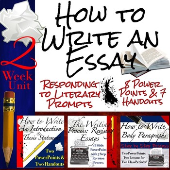 Preview of How to Write an Essay Curriculum Unit with Google Slides