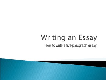 Preview of How to Write an Essay - PowerPoint Presentation & Lesson