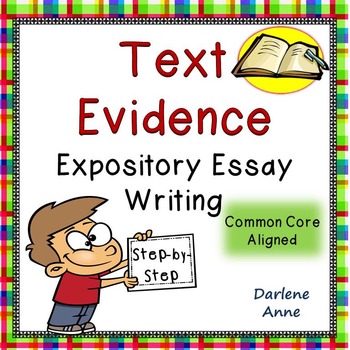 TEXT EVIDENCE WRITING {Common Core Aligned}