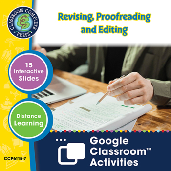 Preview of How to Write an Essay: Revising, Proofreading and Editing -Google Slides Gr. 5-8