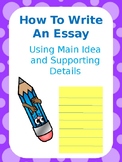 How to Write an Essay Template