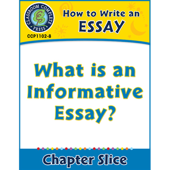 Preview of How to Write an Essay: What is an Informative Essay? Gr. 5-8