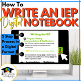 How to Write an IEP-Digital Notebook - Special Education
