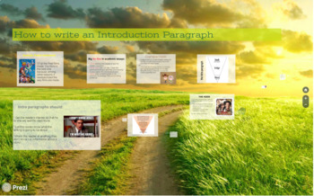 Preview of How to Write an Introduction Paragraph Prezi