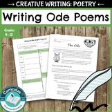 How to Write an Ode, Including a Graphic Organizer, EDITABLE