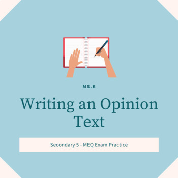 Preview of How to Write an Opinion Text - Google Slides