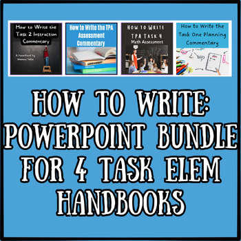 Preview of How to Write: Bundle of 4 PowerPoints - Elementary Combined TPA Handbooks