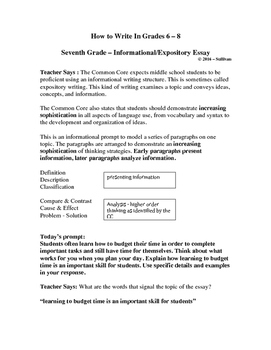 Free Essays on 7Th Grade Essay through - 7th Grade Writing Prompts
