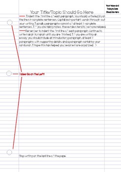 Preview of How to Write on Notebook Paper - A Simple Reference