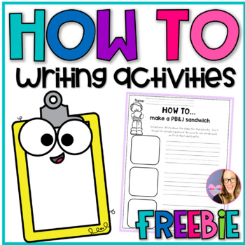 Preview of How to (Sequence) Writing Activities K-1 FREEBIE