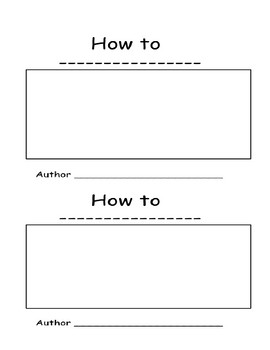 Preview of How-to Writing Booklets