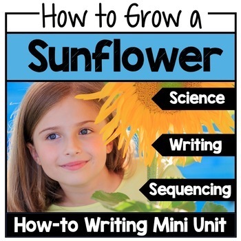Preview of How to Writing, Procedural, Plant a Sunflower Seed, kindergarten, first