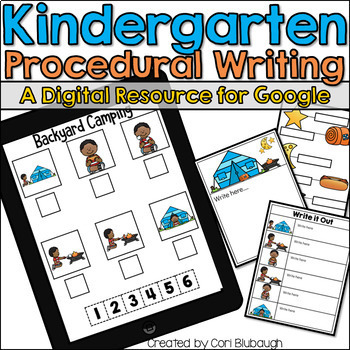 Preview of How to Writing Prompt Google Resource for Writing Sentences in Kindergarten