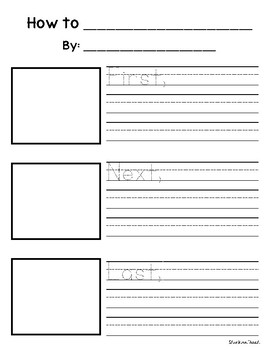 How to Writing Unit for Primary Writers - English and Spanish Templates