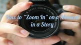 How to "Zoom In" on a Moment in a Story- Creative Writing 