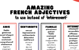 French Adjectives - way better than intéressant