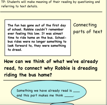 Preview of How to be Cool in The Third Grade Interactive Close Read Aloud