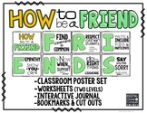How to be a FRIEND!  Poster Set, Worksheets, & Interactive