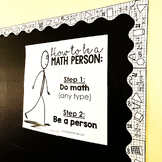 "How to Be a Math Person" Math Classroom Poster