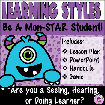 Preview of Learning Styles Inventory Seeing, Hearing & Doing Learners Study Skills Lesson