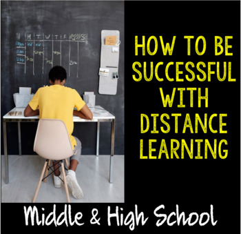 Preview of How to be successful with distance learning- PowerPoint or Google Slides option