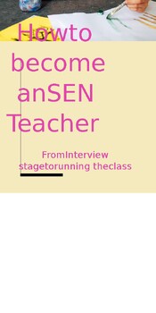 Preview of How to become an SEN Teacher