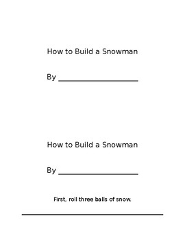 Preview of How to build a snowman