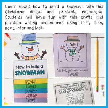 How to build a snowman Activities | Winter and Christmas Reading ...