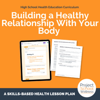 Preview of How to Build Positive Body Image, A Body Image Lesson Plan for Health