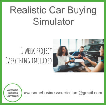 Preview of How to buy a car simulation - Financial Literacy