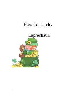 Preview of How to catch a leprechaun, science experiment