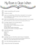 How to clean your room checklist