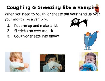 Preview of How to cough and sneeze into elbow like vampire - real pictures