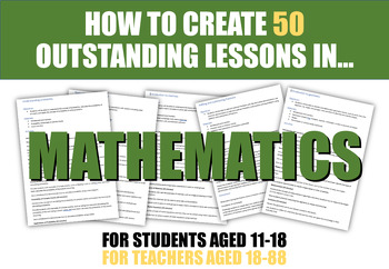 Preview of Math - How to create 50 outstanding lessons