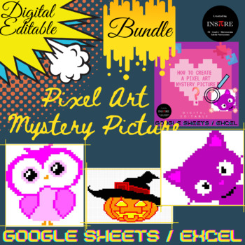 Preview of 2 3 Digit Addition & Dividing and Multiplying Decimals & How to create Pixel Art