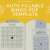 How to create an auto fillable Bingo PDF Template